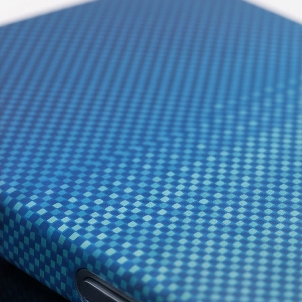 Blue Wavy Mountain Carbon Case