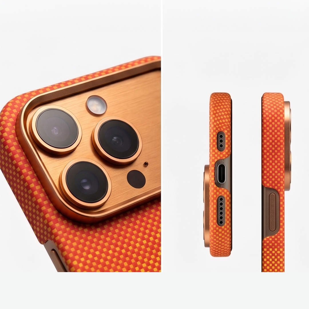 Orange Carbon Case